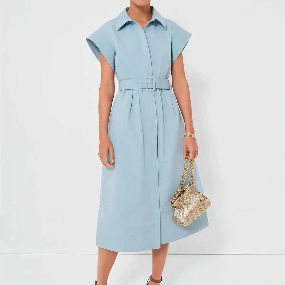 Slate Blue Chloe Dress - Picture 2 of 12